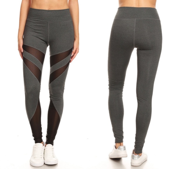 Pants - LUCY Mesh panel fashion legging